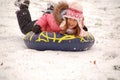 Snow sledding