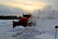 Snow snowdrifts in winter Royalty Free Stock Photo