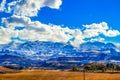 Snow in South Africa in winter on Drakensberg mountains in underberg Royalty Free Stock Photo