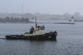 Snow squall New Bedford harbor