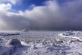 Snow Squalls on Georgian Bay, Ontario Royalty Free Stock Photo