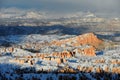 Snow storm over Bryce Canyon Royalty Free Stock Photo