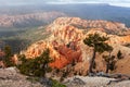 Snow storm at sunset, Bryce Canyon National Park Royalty Free Stock Photo