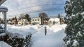 After Snow storm in winter, New Brunswick