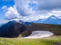 Snow on Faulhorn in the Bernese Alps Switzerland Royalty Free Stock Photo