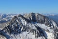 Winter summit view from Huron Peak, Colorado Rocky Mountains Royalty Free Stock Photo