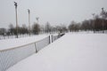 Snow Tennis Today Royalty Free Stock Photo