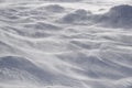 Snow texture, frozen snow formed by a blizzard Royalty Free Stock Photo