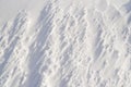 Snow texture, frozen snow formed by a blizzard Royalty Free Stock Photo