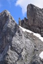 Snow-thaw between two Mountains