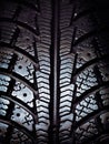 Snow tire tread Royalty Free Stock Photo
