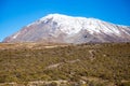 Snow on top of Mount Kilimanjaro Royalty Free Stock Photo