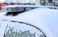 A Snow Topped Police Car