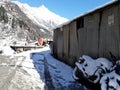 Snow in Tosh, Himachal Pradesh.