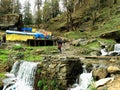 Snow in Tosh, Himachal Pradesh.