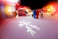 SNOW TOWN IN WINTER SEASON AT HARBIN, CHINA