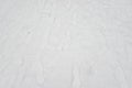Snow tracks human foot steps in fresh Royalty Free Stock Photo