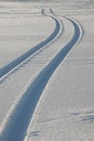 Snow Trails Royalty Free Stock Photo