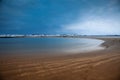 Snow on Trearddur Bay Royalty Free Stock Photo