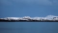 Snow on Trearddur Bay Royalty Free Stock Photo