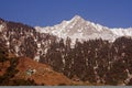 Snow Trekking Routes via Triund, Kangra, India Royalty Free Stock Photo