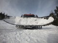 snow truck with a blade