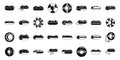 Snow tube icons set simple vector. Winter sport