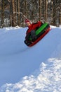 Snow tubing Royalty Free Stock Photo