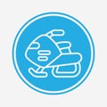 Snow vehicle vector icon sign symbol