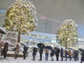 Winter Scene in Kichijoji District in Tokyo Royalty Free Stock Photo