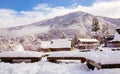 Snow village Royalty Free Stock Photo