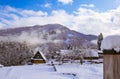 Snow village Royalty Free Stock Photo