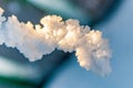 Snow water icicle detail macro bokeh background