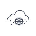 Snow Weather Icon Climate Forecast Concept