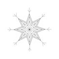 Snow on white background. Winter snowfall. Vector illustration Royalty Free Stock Photo