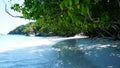 A snow-white beach on the island of Similan. Royalty Free Stock Photo