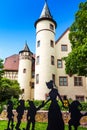 Snow White castle in Lohr am Main in the Spessart Mountains, Germany