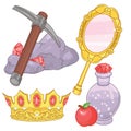 Snow White Fairy Tale Elements Royalty Free Stock Photo