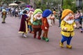 Snow White, Seven Dwarfs, Disney World Royalty Free Stock Photo