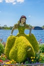 Snow White topiary in Disney World\'s Showcase at the Flower and Garden Festival Royalty Free Stock Photo