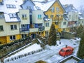 Snow and winter of city street