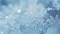 Snow in winter close-up. Macro image of snowflakes, winter background. Nice background on the theme of winter, christmas, new year Royalty Free Stock Photo