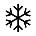 Snow winter icon, danger ice flake sign, risk alert vector illustration, careful caution symbol Royalty Free Stock Photo