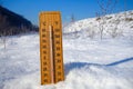 Snow and winter landscape