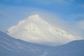 Snow winter in the mountains of Sweden  Sarek and Abisko Royalty Free Stock Photo