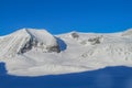 Snow winter in the mountains of Sweden  Sarek and Abisko Royalty Free Stock Photo