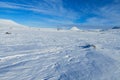 Snow winter in the mountains of Sweden  Sarek and Abisko Royalty Free Stock Photo