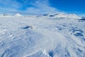 Snow winter in the mountains of Sweden  Sarek and Abisko Royalty Free Stock Photo