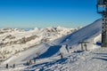 Snow and winter in Switzerland at Mount or Mt Titlis