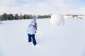 Snowball fight Royalty Free Stock Photo